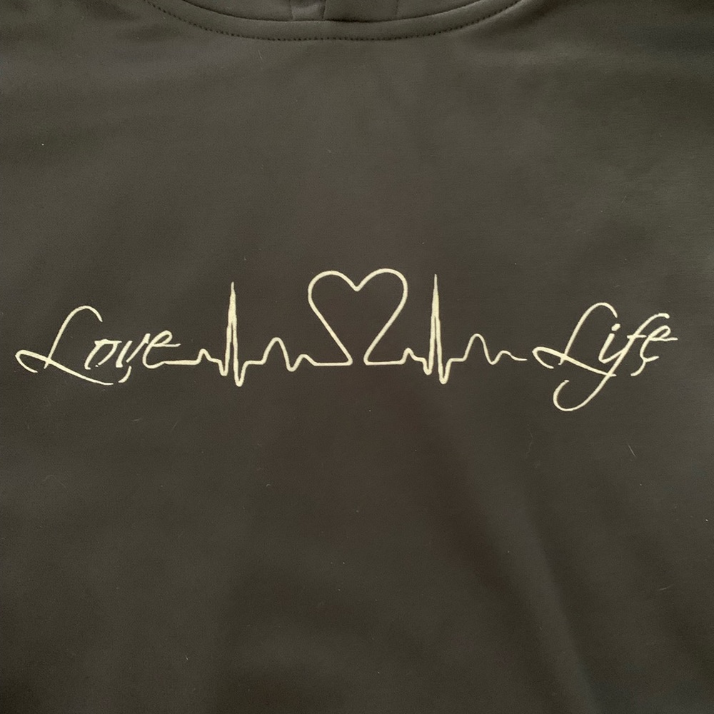 Love Life Hoodie in black
